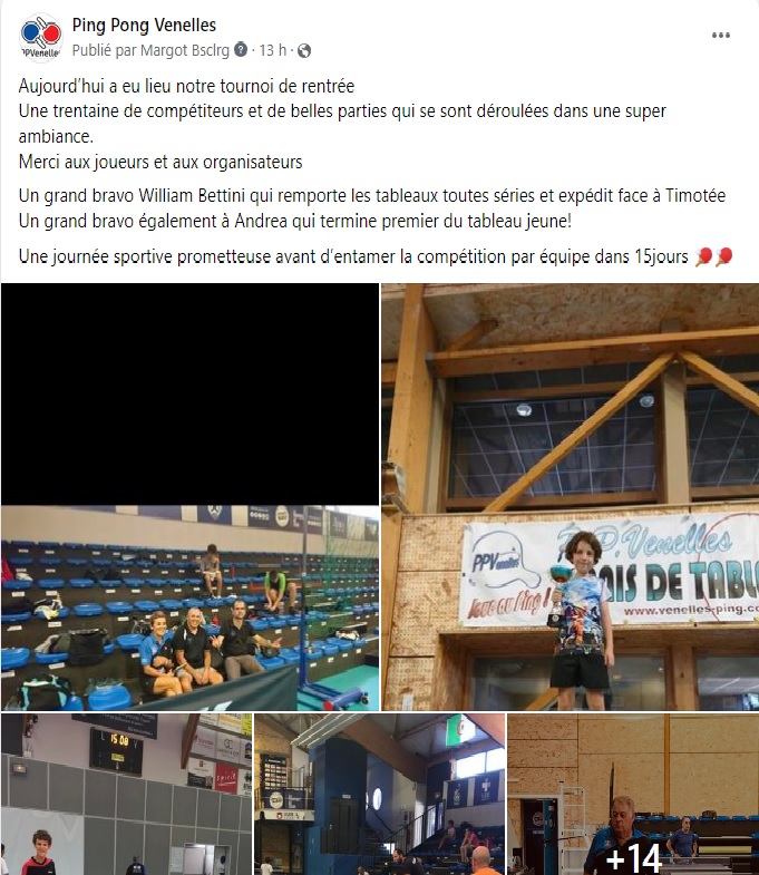 Ecole de Tennis de Table - PingPong Venelles